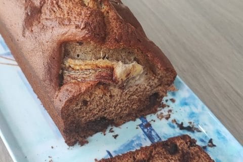 Cliquez pour zoomer ! Cake banane et pépites de chocolat Thermomix par edenoha