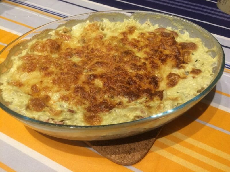 Cliquez pour zoomer ! Gratin de fusilli au jambon Thermomix par Isabelle68