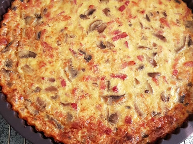 Cliquez pour zoomer ! Quiche sans pâte Thermomix par melanie_180
