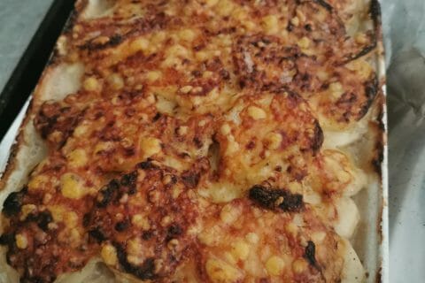 Cliquez pour zoomer ! Gratin dauphinois au confit de canard Thermomix par claire_99