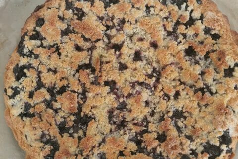 Cliquez pour zoomer ! Gâteau aux myrtilles façon crumble Thermomix par claire_99