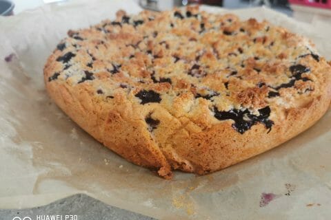 Cliquez pour zoomer ! Gâteau aux myrtilles façon crumble Thermomix par claire_99