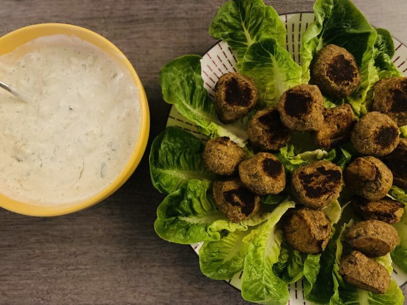Cliquez pour zoomer ! Boulettes d’aubergines aux pois chiches Thermomix par amely972