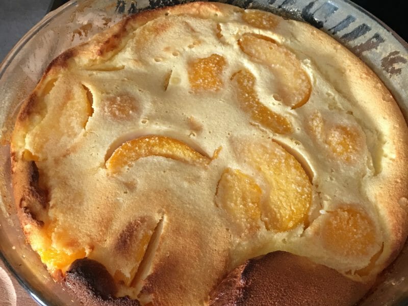 Cliquez pour zoomer ! Clafoutis aux pêches Thermomix par christ14