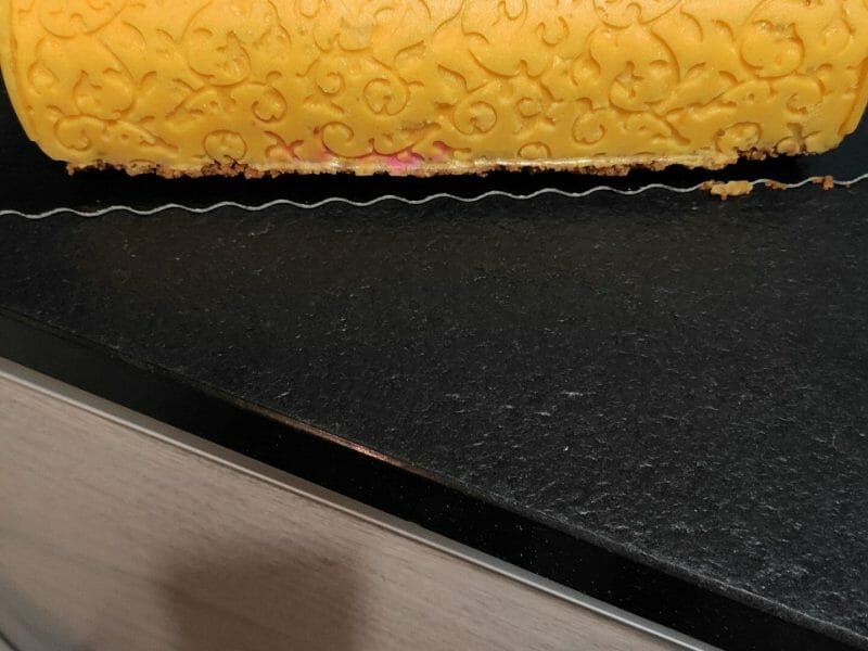 Cliquez pour zoomer ! Bûche glacée mangue et framboise Thermomix par slyvie