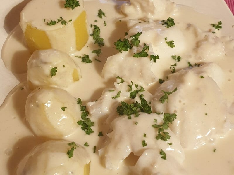 Cliquez pour zoomer ! Filet de cabillaud et sa sauce persillée Thermomix par bertrand_31
