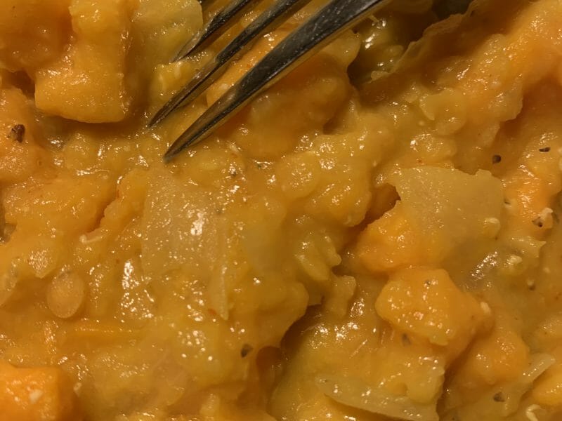 Cliquez pour zoomer ! Dhal de patate douce et de lentilles corail Thermomix par cexile