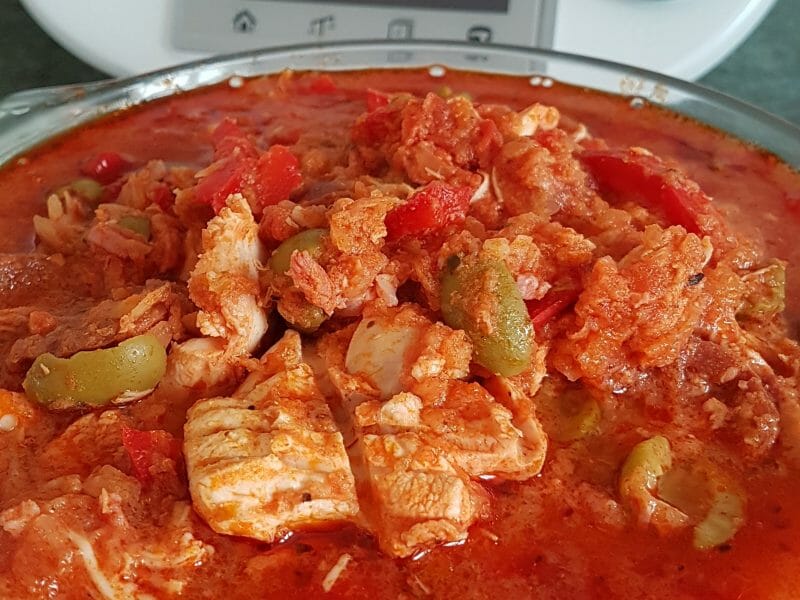 Cliquez pour zoomer ! Sauté de poulet au chorizo Thermomix par Audelicious