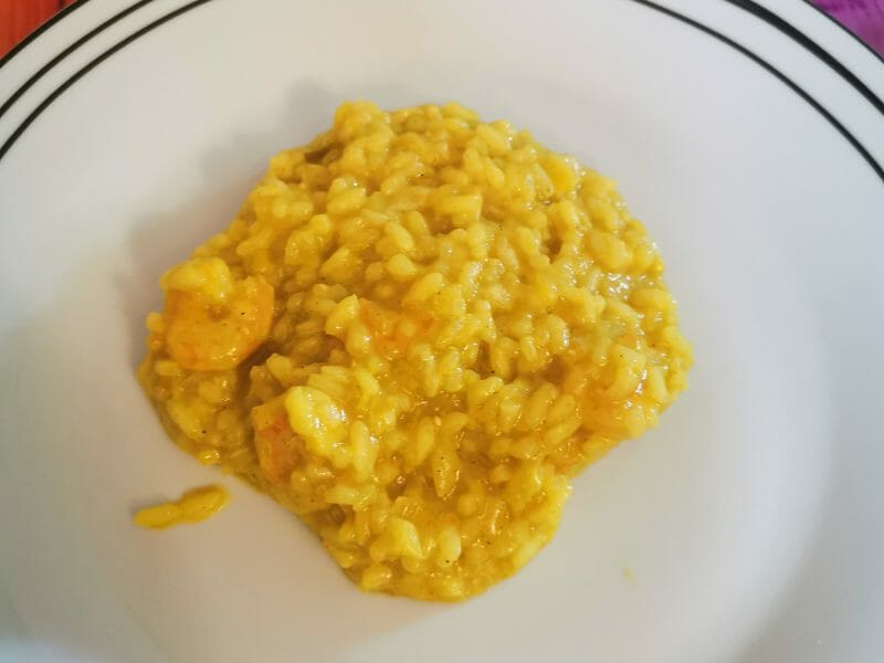 Cliquez pour zoomer ! Risotto crevettes et curry Thermomix par emilie_222