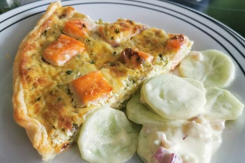 Cliquez pour zoomer ! Quiche saumon et courgettes Thermomix par emilie_222