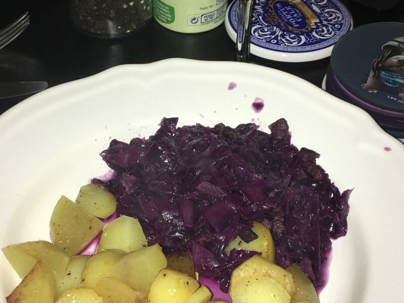 Cliquez pour zoomer ! Chou rouge, lardons et pommes Thermomix par marie14790