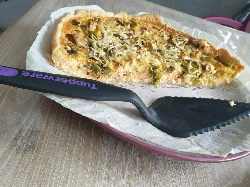 Cliquez pour zoomer ! Quiche Poireaux et Saumon Thermomix par GeroNexus