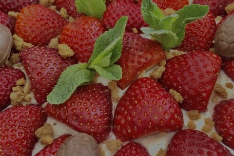 Cliquez pour zoomer ! Tarte aux fraises sans cuisson Thermomix par Aurelie49500