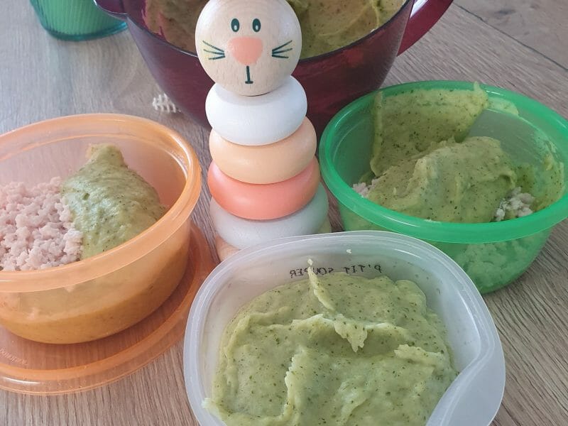 Cliquez pour zoomer ! Purée de brocolis et pommes de terre Thermomix par Aurelie49500