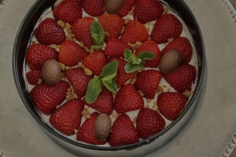 Cliquez pour zoomer ! Tarte aux fraises sans cuisson Thermomix par Aurelie49500