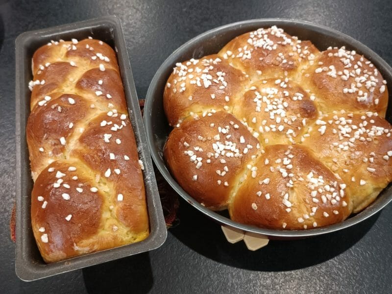 Cliquez pour zoomer ! Brioche tressée à la mie filante Thermomix par eljorilo