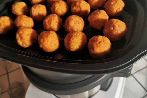 Cliquez pour zoomer ! Boulettes de poulet au chorizo Thermomix par Bender