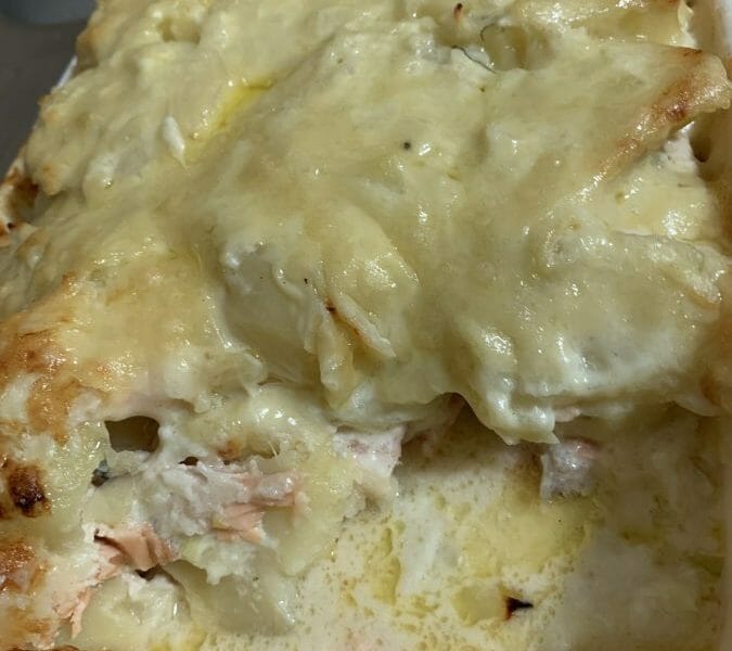 Cliquez pour zoomer ! Gratin aux deux saumons Thermomix par Lollie