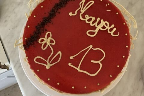 Cliquez pour zoomer ! Bavarois aux framboises Thermomix par fab_ienne