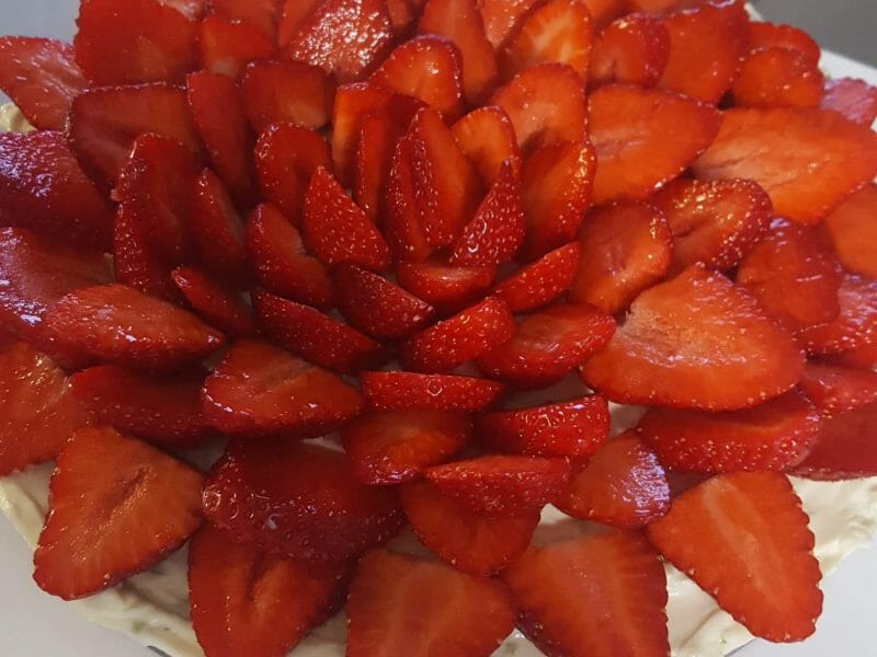 Cliquez pour zoomer ! Tarte aux fraises sans cuisson Thermomix par bichette_22