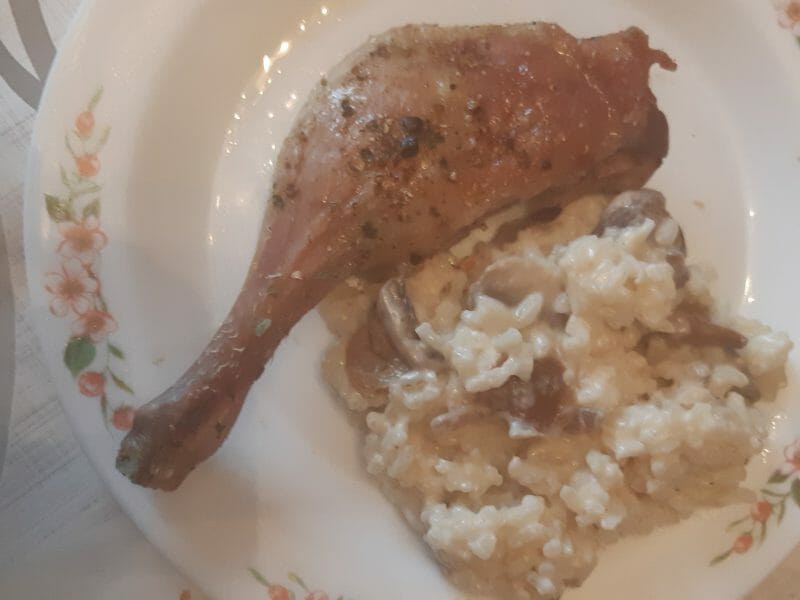 Cliquez pour zoomer ! Risotto au gorgonzola et champignons Thermomix par marjomyamateo