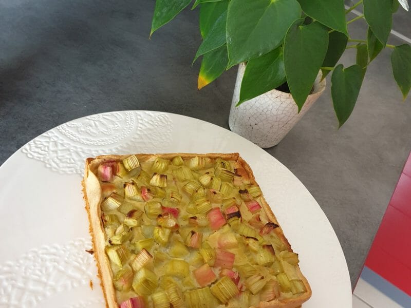 Cliquez pour zoomer ! Tarte à la rhubarbe Thermomix par Marion
