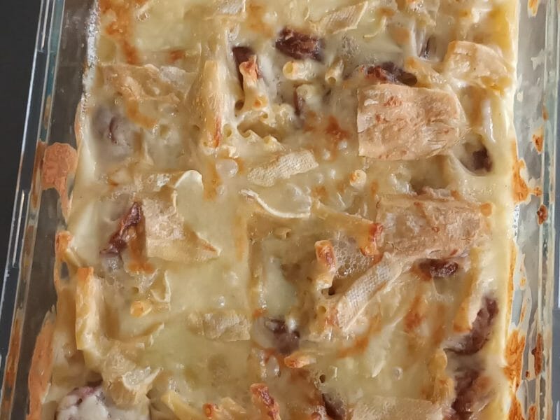 Cliquez pour zoomer ! Gratin de macaroni reblochon et chorizo Thermomix par cedric_40