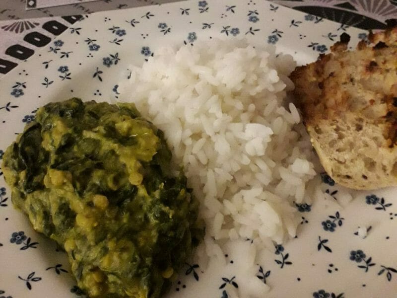 Cliquez pour zoomer ! Dhal d’épinards et de lentilles corail Thermomix par Valou et son CCE