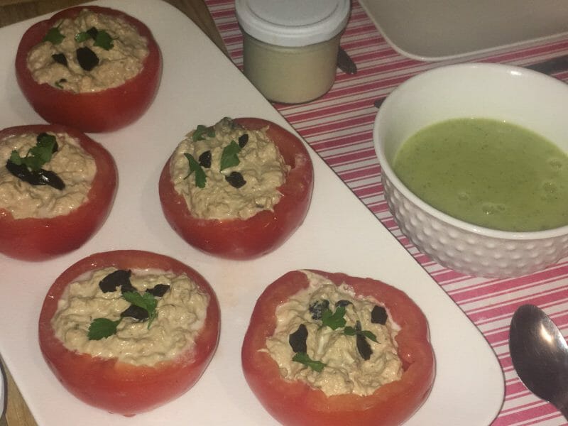 Cliquez pour zoomer ! Tomates farcies au thon Thermomix par saina27