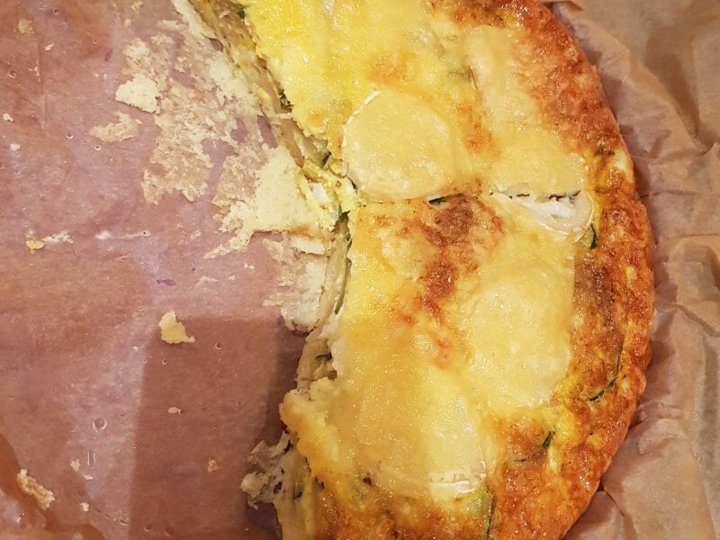 Cliquez pour zoomer ! Tarte courgettes, chèvre et pignons de pin Thermomix par V.