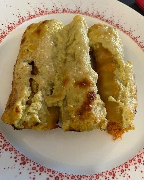 Cliquez pour zoomer ! Cannelloni au thon et à la crème de courgettes Thermomix par muriellecl