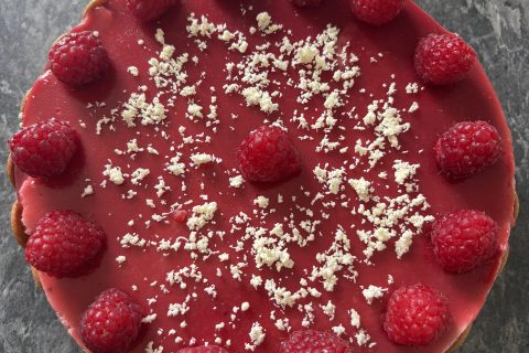 Cliquez pour zoomer ! Bavarois aux framboises Thermomix par Vivine