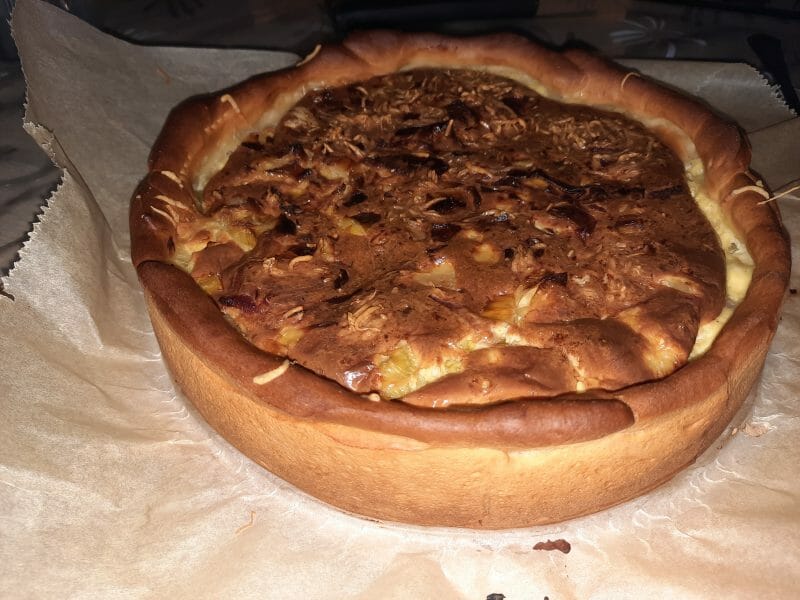 Cliquez pour zoomer ! Gâteau poireaux, lardons et fromage Thermomix par amejoeyro