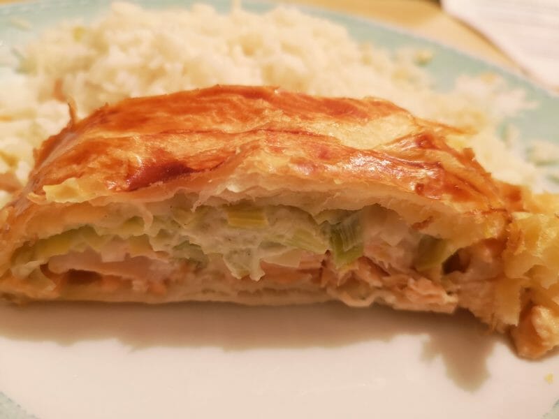Cliquez pour zoomer ! Feuilleté saumon et poireaux Thermomix par Mélanie