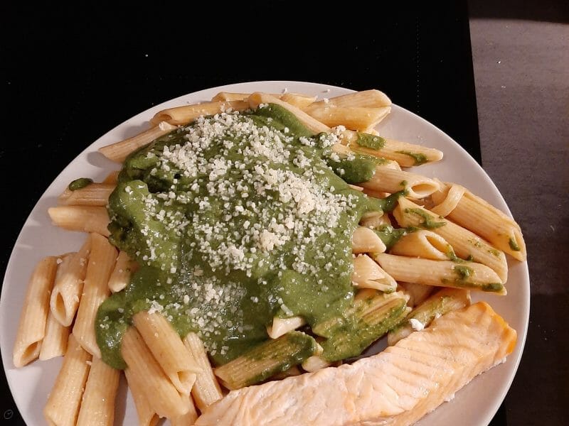 Cliquez pour zoomer ! Tagliatelles à la crème d’épinards Thermomix par cissia