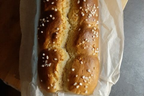 Cliquez pour zoomer ! Brioche sans beurre, sans oeufs Thermomix par cissia