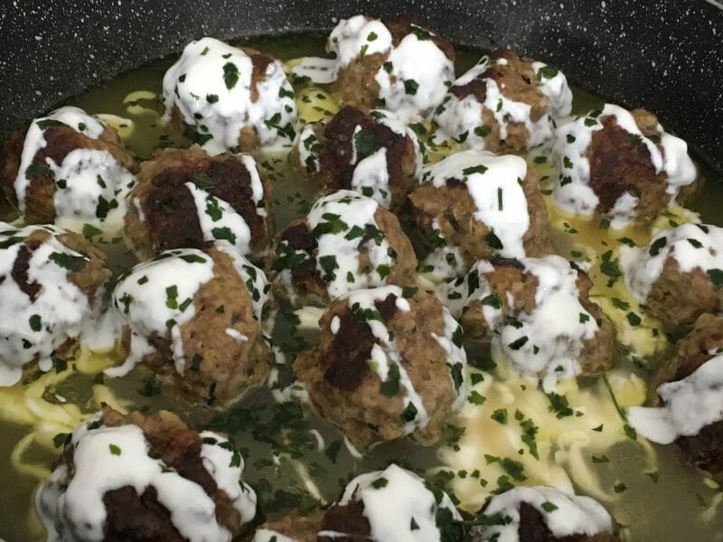 Cliquez pour zoomer ! Boulettes de poireau et boeuf citronné Thermomix par laetit57