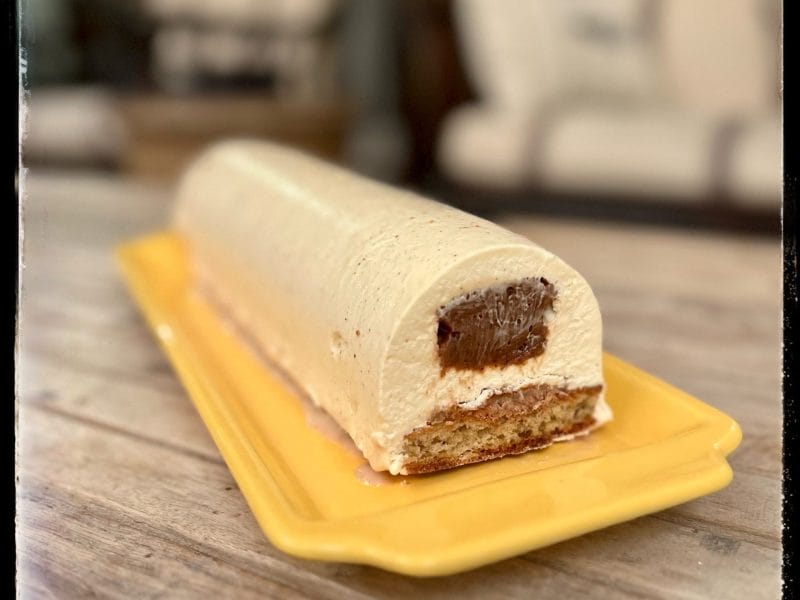 Cliquez pour zoomer ! Bûche vanille praliné Thermomix par annetopie