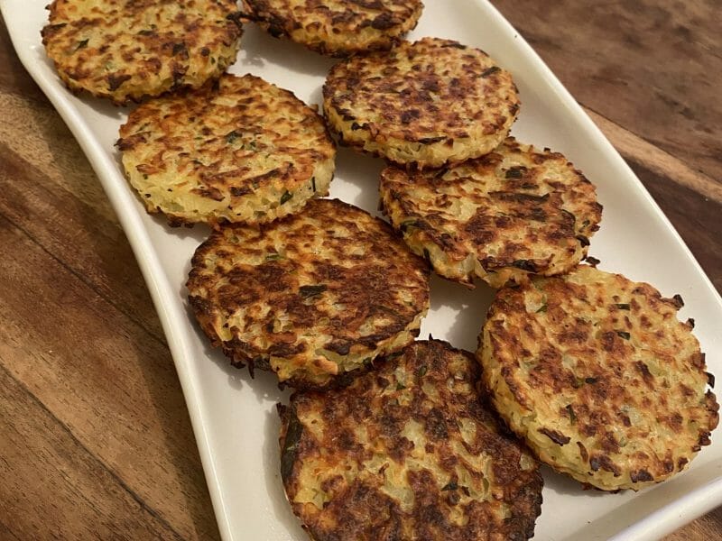 Cliquez pour zoomer ! Galettes de pommes de terre au four Thermomix par FLOCONKA