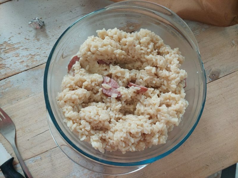 Cliquez pour zoomer ! Risotto à la saucisse fumée et au comté Thermomix par Kathy