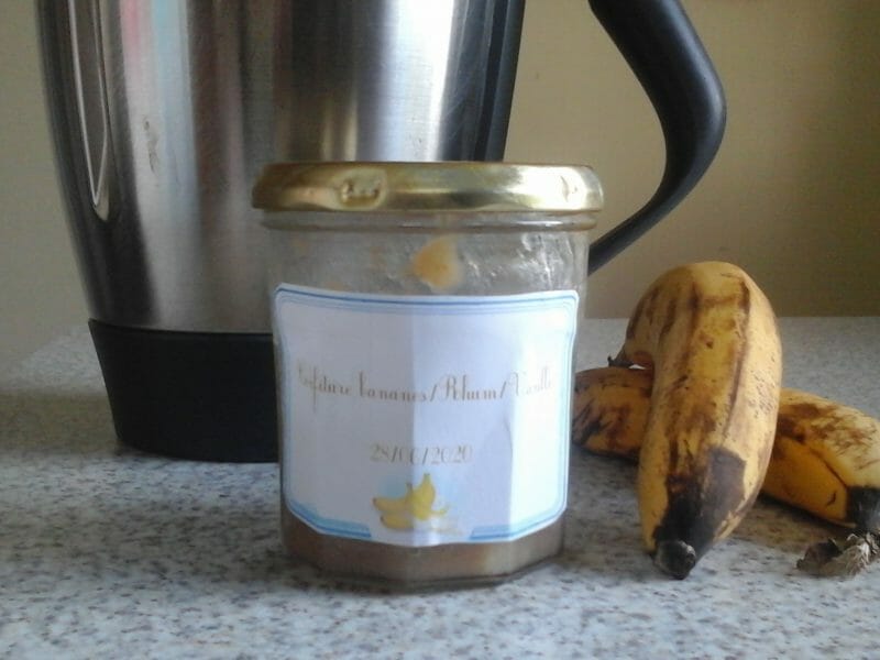 Cliquez pour zoomer ! Confiture banane, vanille et rhum Thermomix par sev74