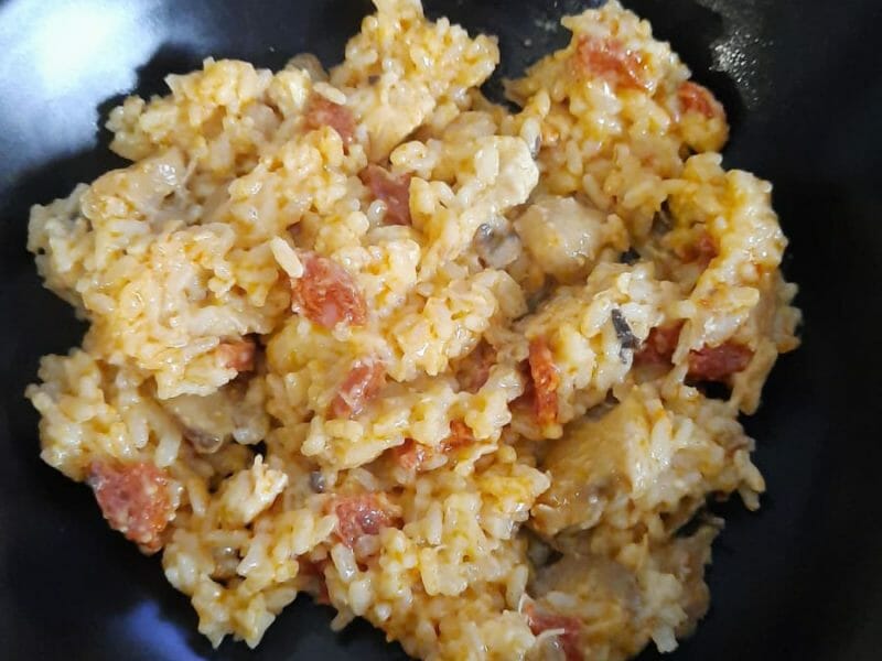 Cliquez pour zoomer ! Risotto poulet et champignons Thermomix par Floriano