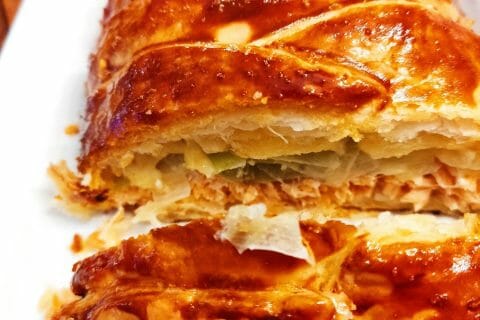 Cliquez pour zoomer ! Feuilleté saumon et poireaux Thermomix par lolok70