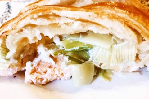 Cliquez pour zoomer ! Feuilleté saumon et poireaux Thermomix par lolok70