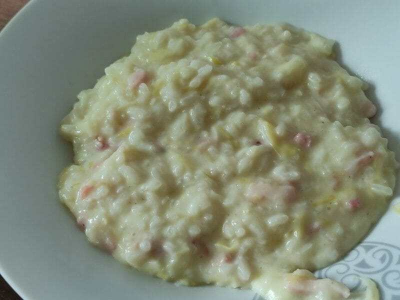 Cliquez pour zoomer ! Risotto poireaux et lardons Thermomix par angiie67