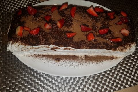 Cliquez pour zoomer ! Fraisier roulé Thermomix par celia iness