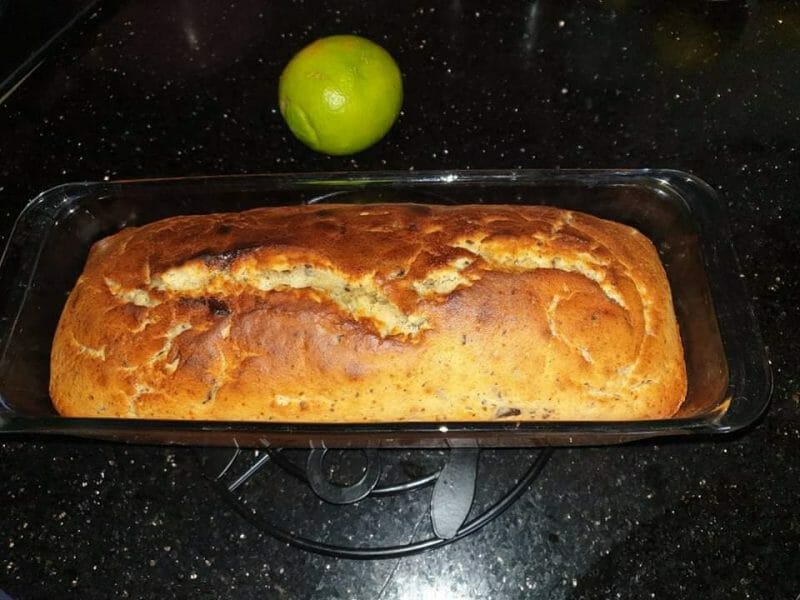 Cliquez pour zoomer ! Cake banane et pépites de chocolat Thermomix par celia iness