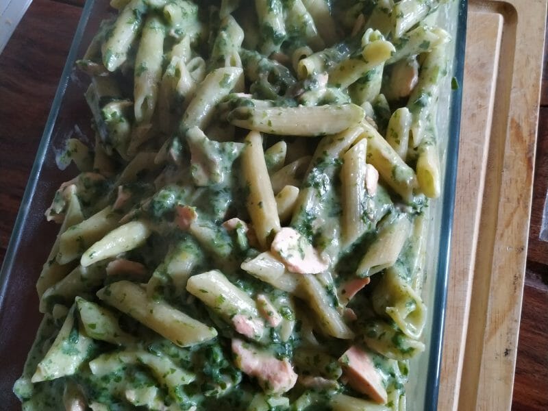 Cliquez pour zoomer ! One pot pasta – épinards et saumon fumé Thermomix par audrey57960