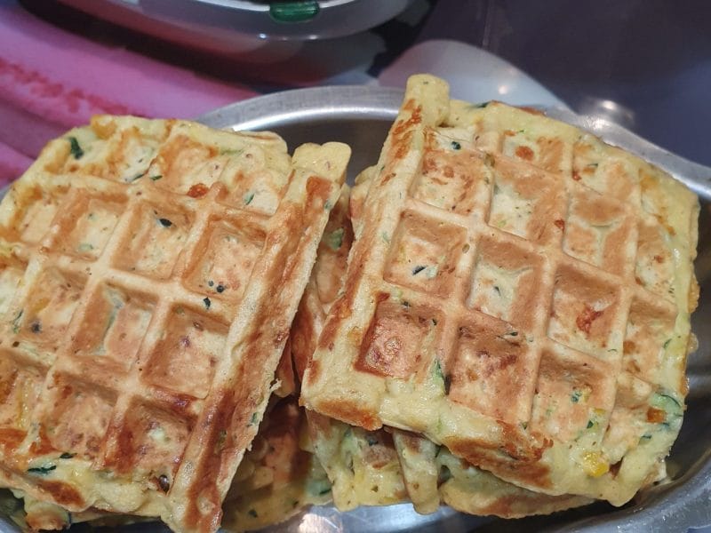 Cliquez pour zoomer ! Gaufres courgettes Thermomix par Bourriquet 1