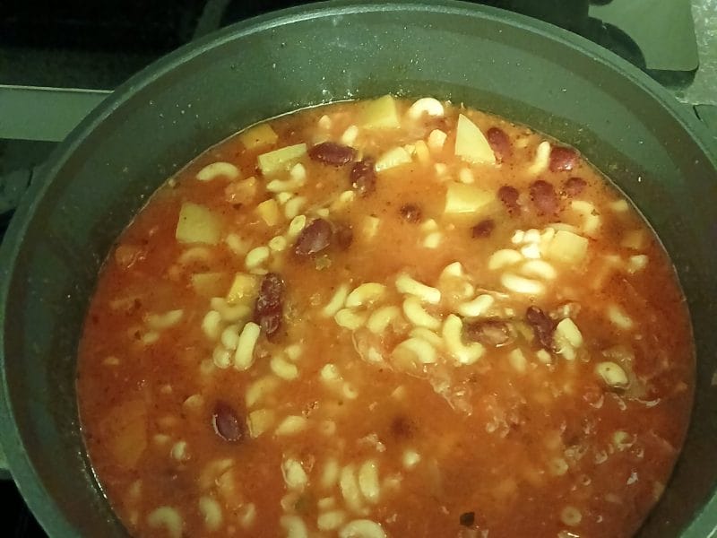 Cliquez pour zoomer ! Soupe aux haricots rouges et coquillettes Thermomix par Titine61